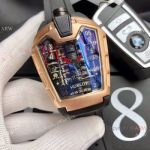 Copy Hublot MP-05 Laferrari Limited Edition Rose Gold Watches - Quartz Movement